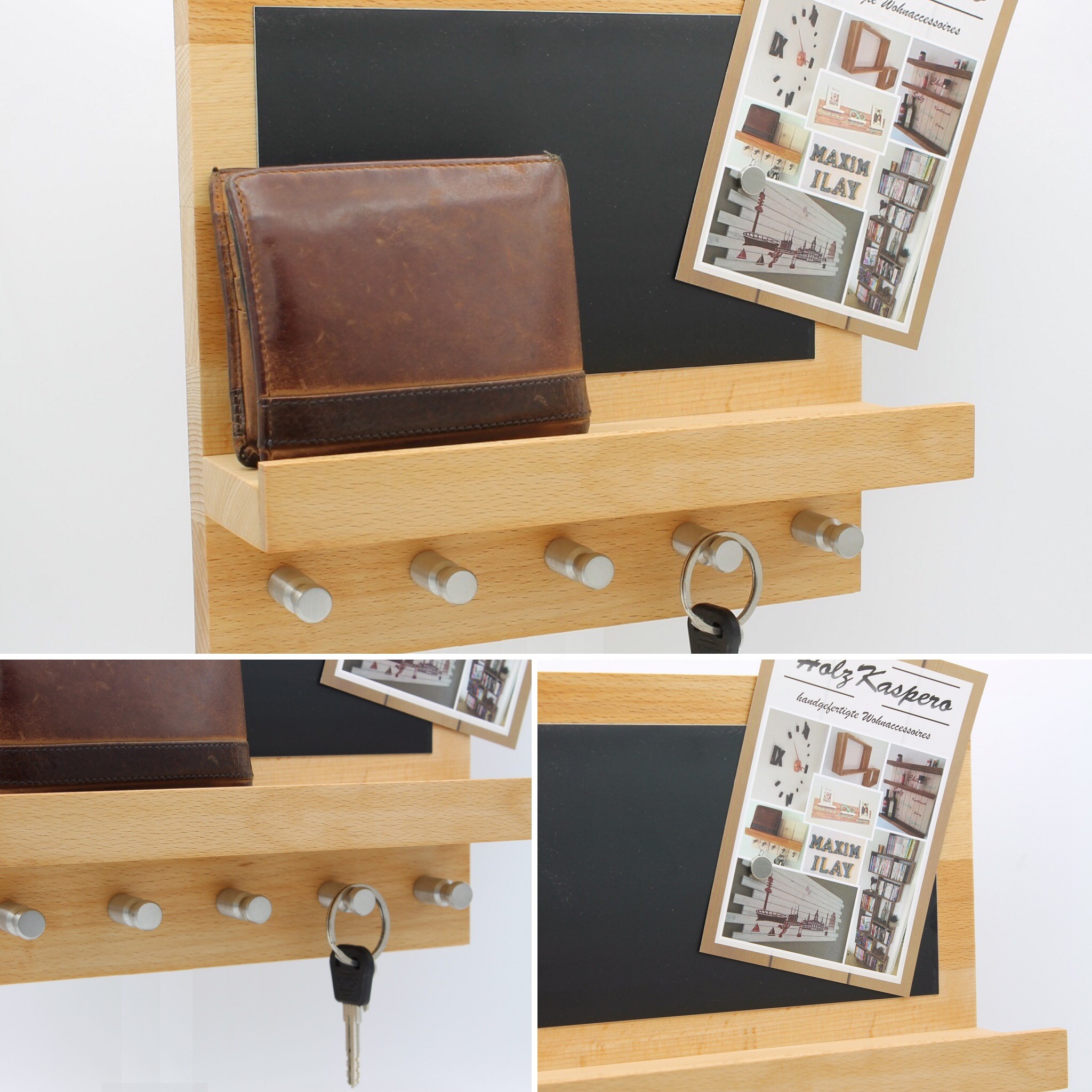 Holzkaspero Schlusselboard Kasperokey Magnettafel Holzkaspero